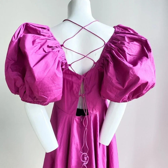 Elegant Purple Midi Dress - Picture 8 of 9